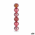 Krist+ 00800 Pink Plastic Christmas Ball Set (24 Units)