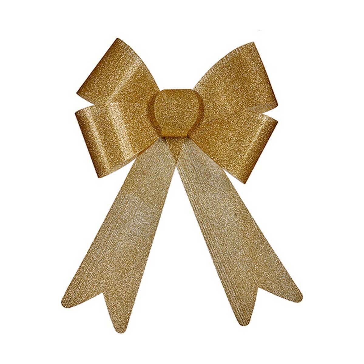 Christmas Ornament Krist+ 65551 Gold PVC Bow 33 x 33 x 3 cm 23 x 3 x 30 cm (24 Units)