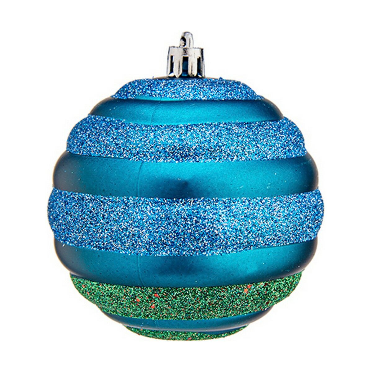 Krist+ 00887 Christmas Ball Set, Blue Green PVC, Ø 8 cm (12 Units)