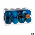 Krist+ 00927 Blue Plastic Christmas Ball Set Ø 8 cm (6 Units)
