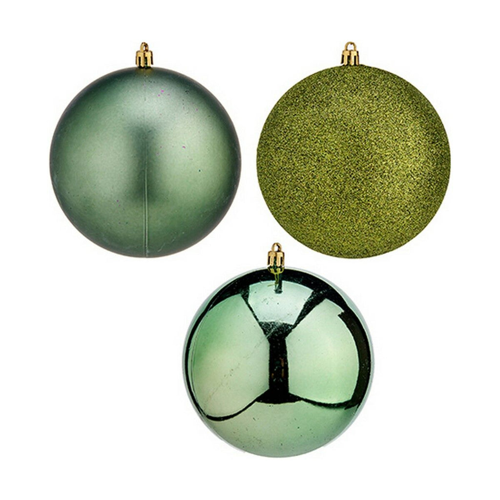 Set of Christmas balls Krist+ 00743 00743 Green (4 Units)