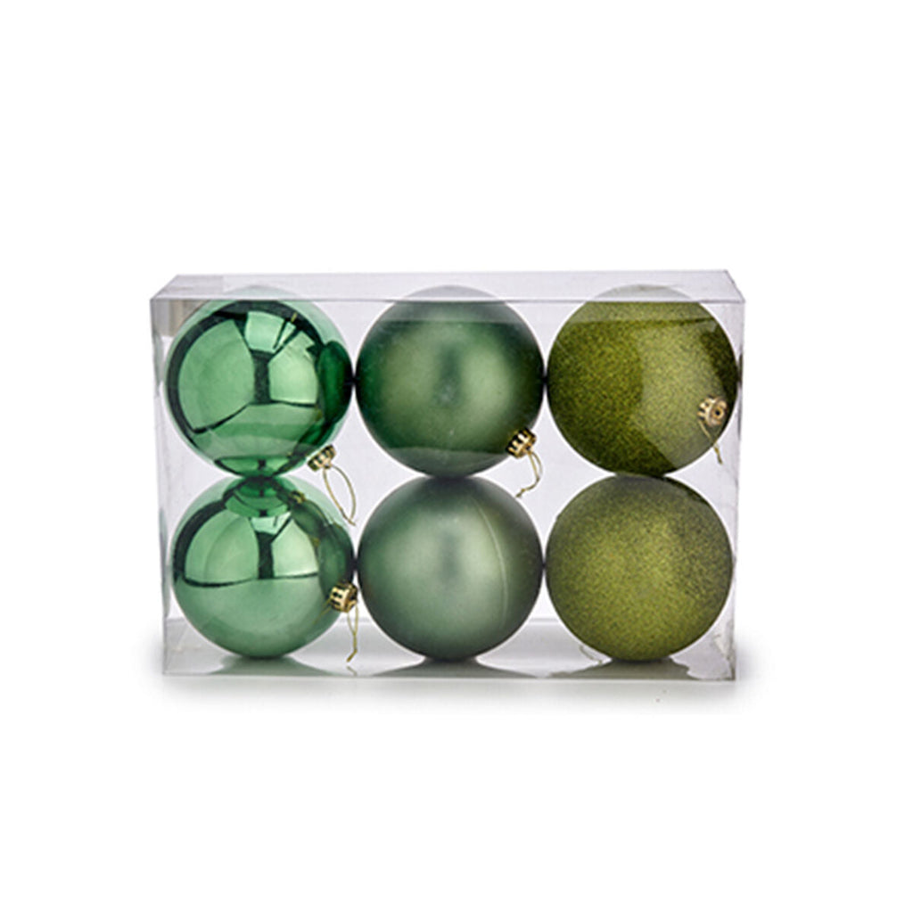 Set of Christmas balls Krist+ 00743 00743 Green (4 Units)
