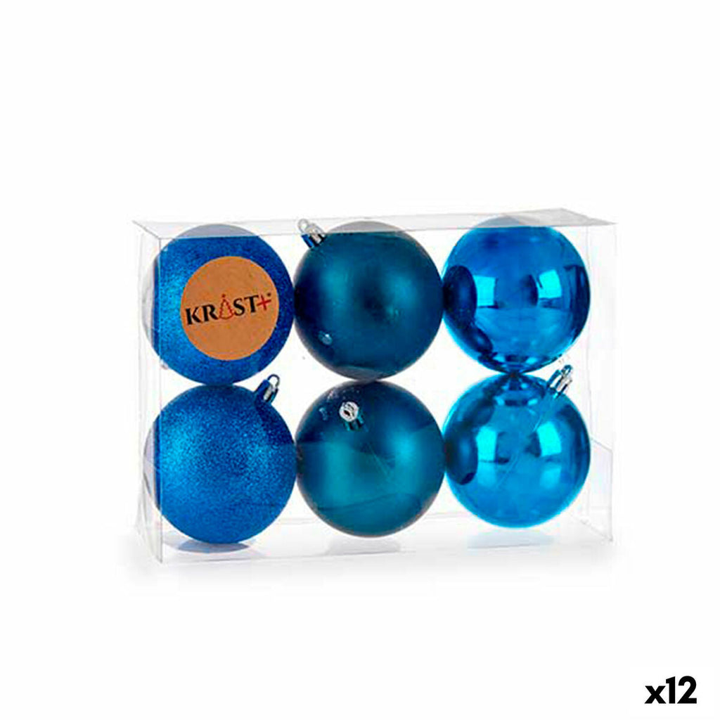 Krist+ Christmas Ball Set 00771 Blue Plastic (12 Units)