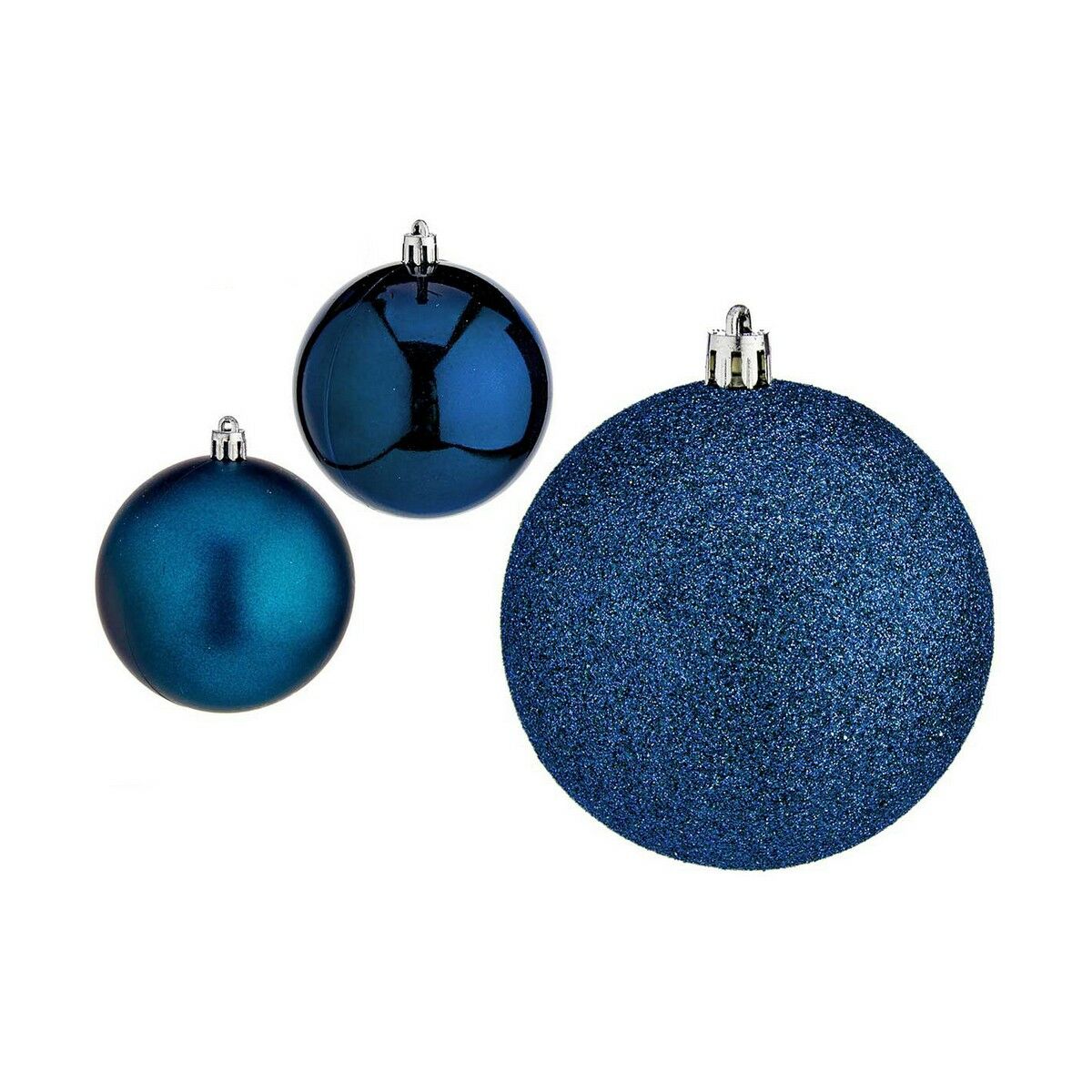 Set of Christmas balls Krist+ 00830 Blue Plastic (12 Units)