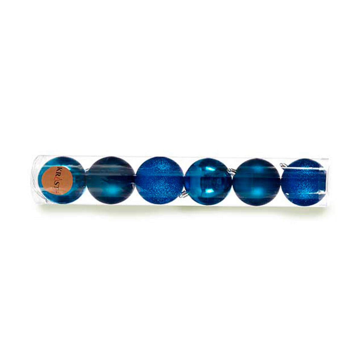 Set of Christmas balls Krist+ 00830 Blue Plastic (12 Units)