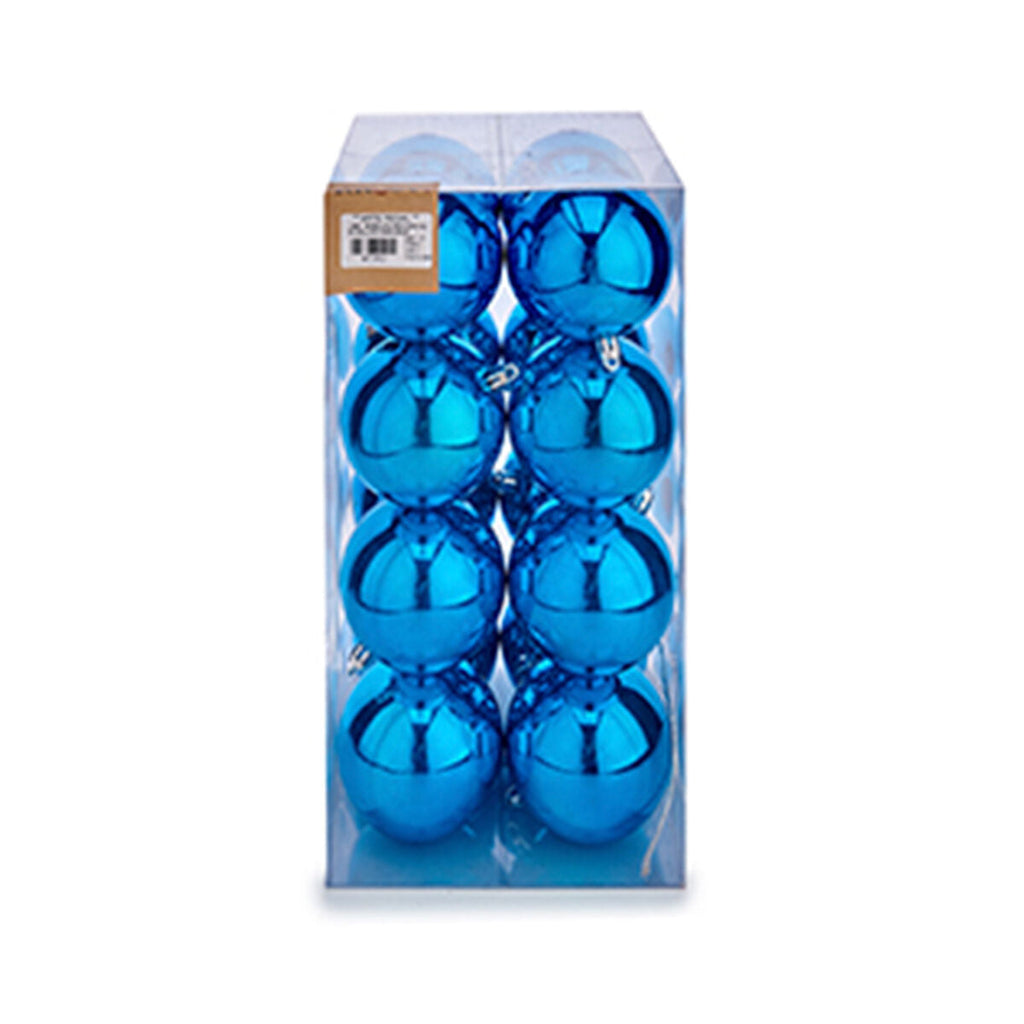Krist+ Christmas Ball Set K1912475-1 Blue Plastic (12 Units)