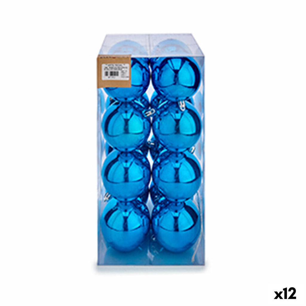 Krist+ Christmas Ball Set K1912475-1 Blue Plastic (12 Units)