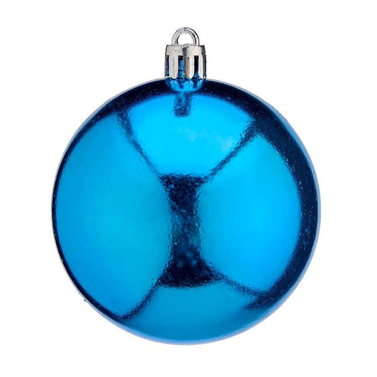 Set of Christmas balls Krist+ K1912476-1 Blue Plastic Ø 7 cm (12 Units)