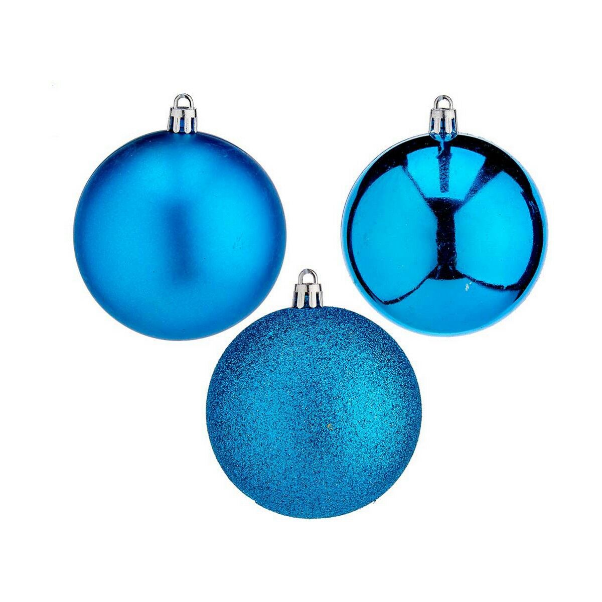 Krist+ Christmas Ball Set K1912481-2 Blue Plastic (6 Units)