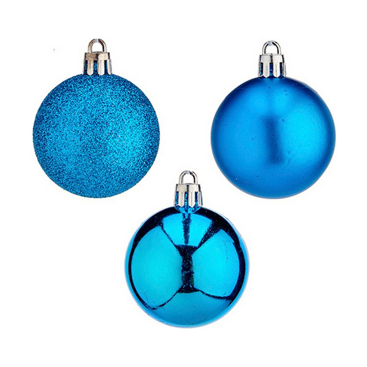 Krist+ Christmas Ball Set K1912484-2 Blue Plastic (12 Units)