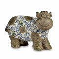 Figura decorativa de jardín Ibergarden ZD18066 Vaca de poliresina 18,5 x 33,5 x 46,5 cm (2 unidades)