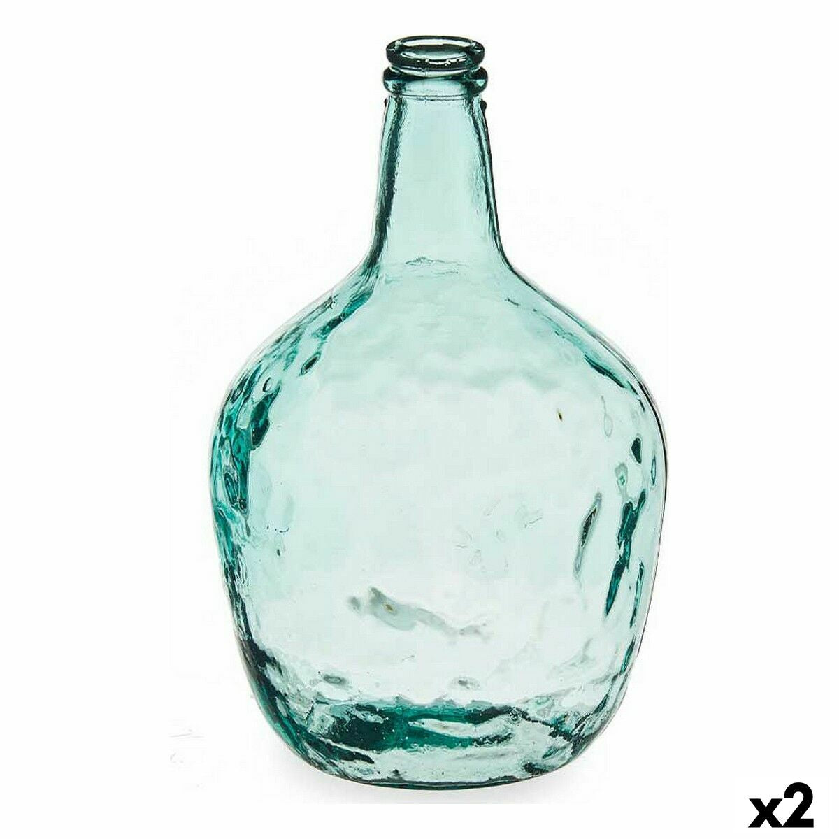 Garrafa Carafe Transparente 8 L 22 x 37,5 x 22 cm Decoração (2 Unidades)