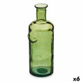 Decorative Bottle Gift Decor Stamp Green 11.7 x 33.5 x 11.7 cm Decoration (6 Units)