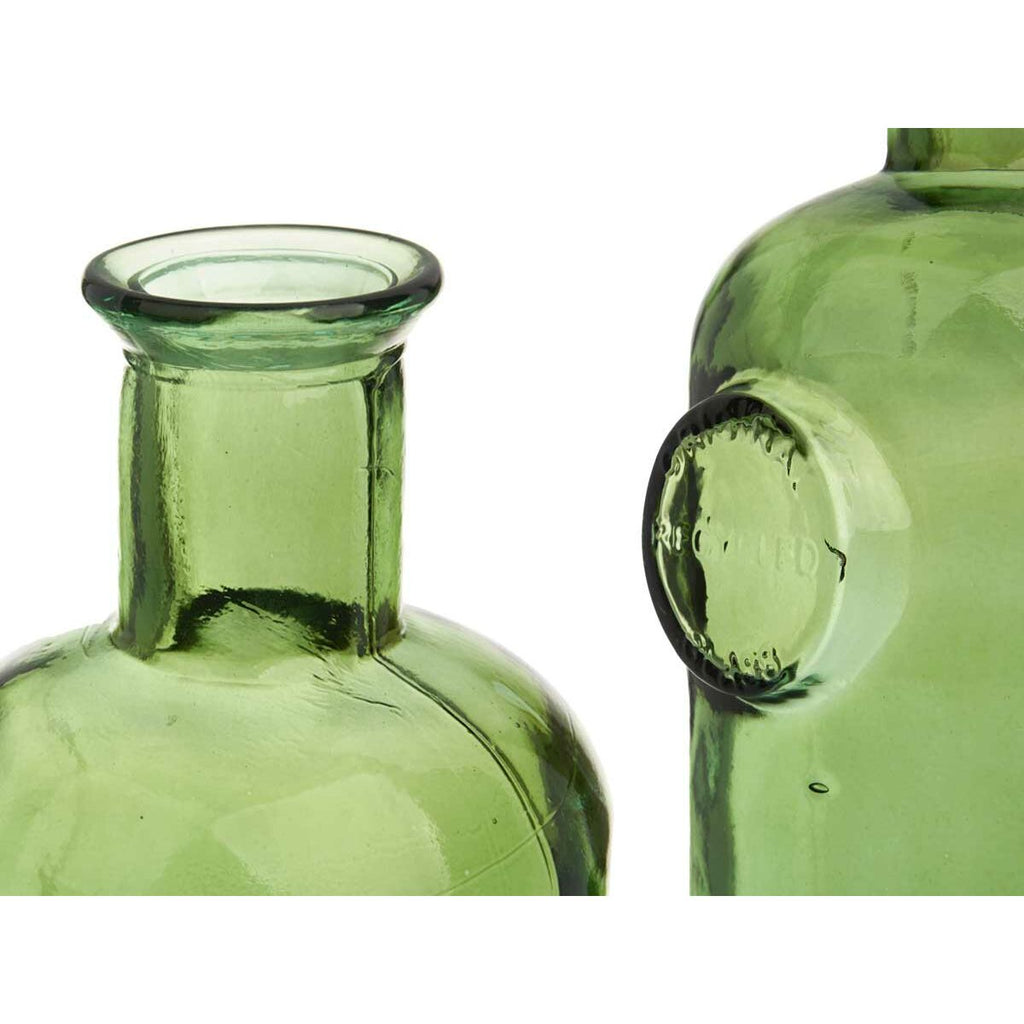 Decorative Bottle Gift Decor Stamp Green 11.7 x 33.5 x 11.7 cm Decoration (6 Units)