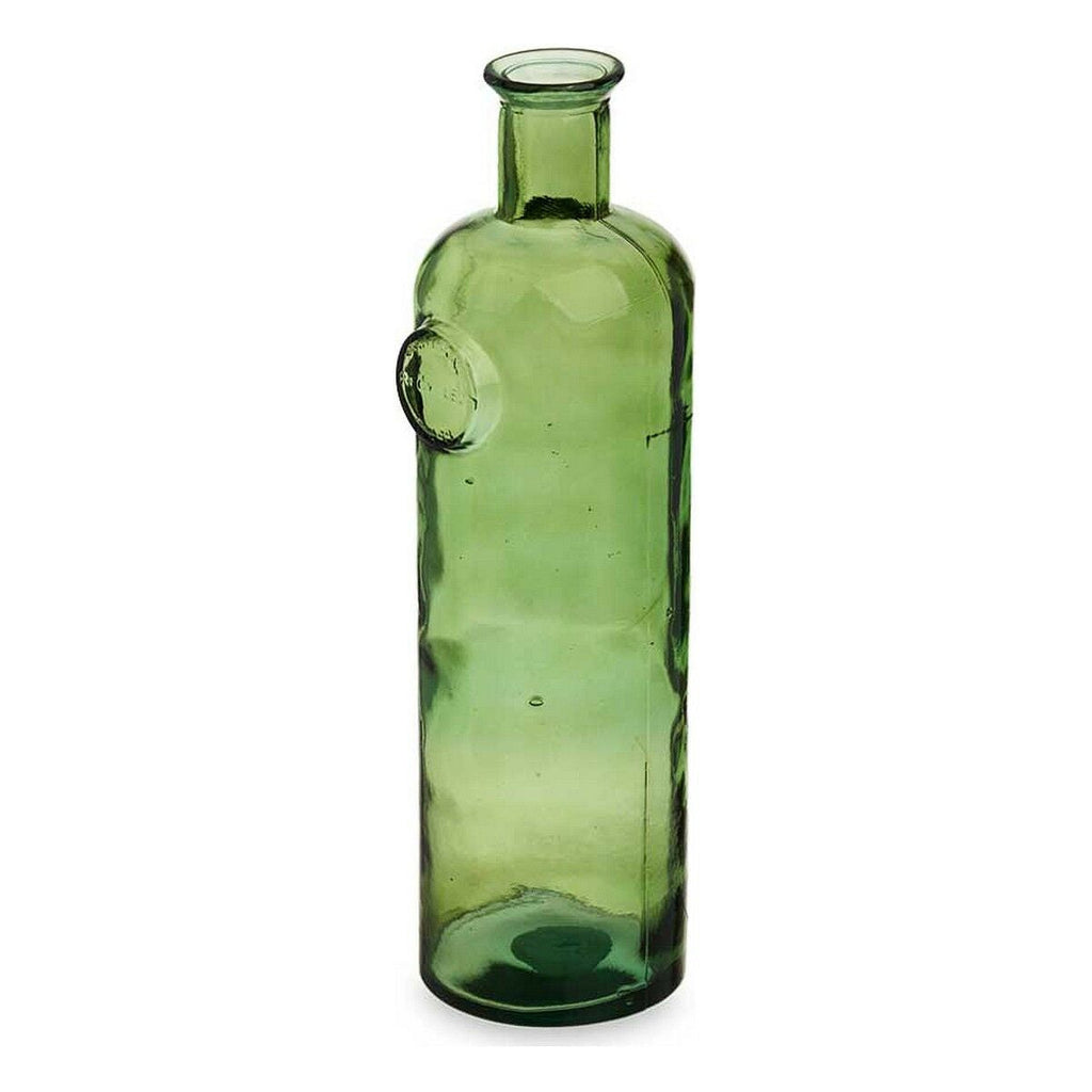 Decorative Bottle Gift Decor Stamp Green 14 x 44 x 13 cm Decoration (4 Units)