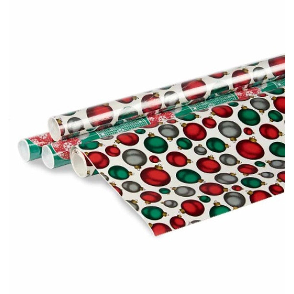 Wrapping Paper 70 x 200 cm Multicolored Christmas Balls (50 Units)