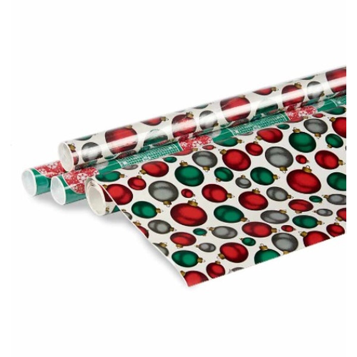 Wrapping Paper 70 x 200 cm Multicolored Christmas Balls (50 Units)