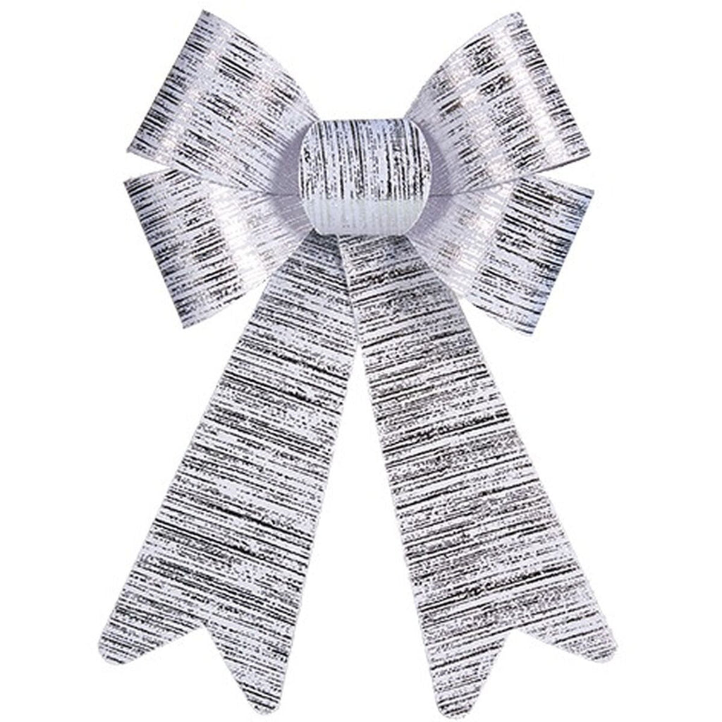 Krist+ HJ1-12006 Silver PVC Ribbon 16 x 24 x 4 cm Christmas Ornament (12 Units)
