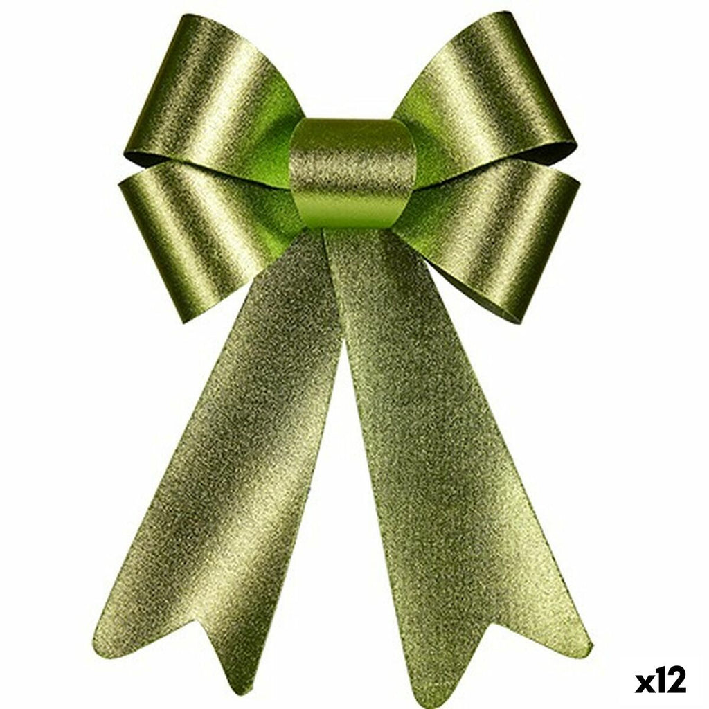 Krist+ HJ1-12063 Green PVC Ribbon 16 x 24 x 4 cm Christmas Ornament (12 Units)