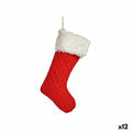 Christmas Ornament Red Fabric Christmas Stocking 28 x 4 x 46 cm (12 Units)
