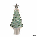 Decorative Christmas Tree Figure, Green, Polypropylene Plastic, 12.2 x 30 x 12.2 cm (12 Units)