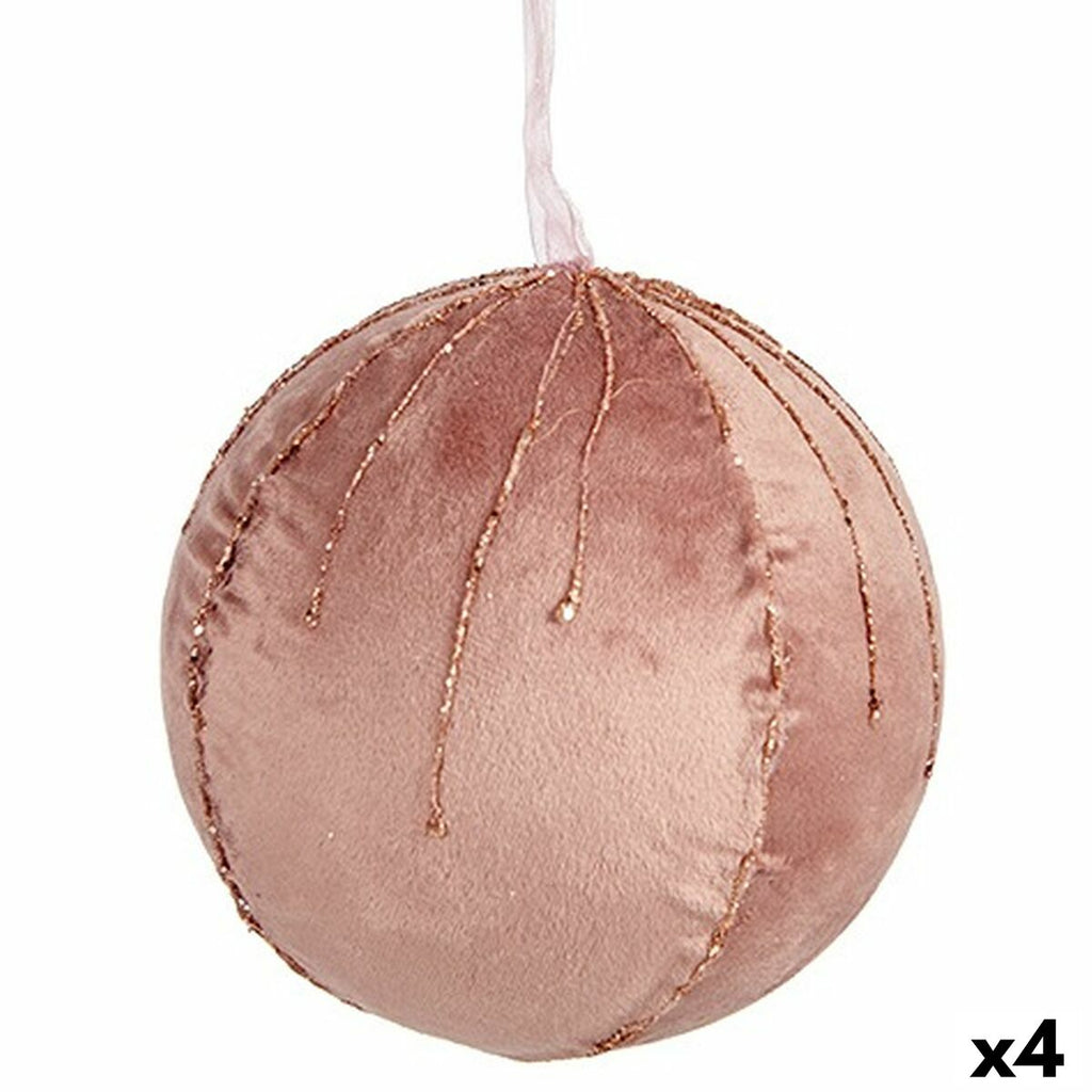 Krist+ Christmas Ball Set 19A5453-PR Pink Polyester (4 Units)