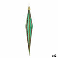 Krist+ 00901 Green Gold Elongated Christmas Decoration Set 3 x 8.5 x 19 cm (12 Units)