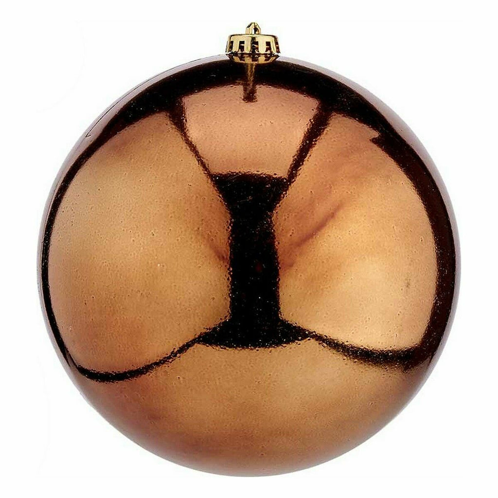 Krist+ 00839 Brown Plastic Christmas Ball (12 Units)