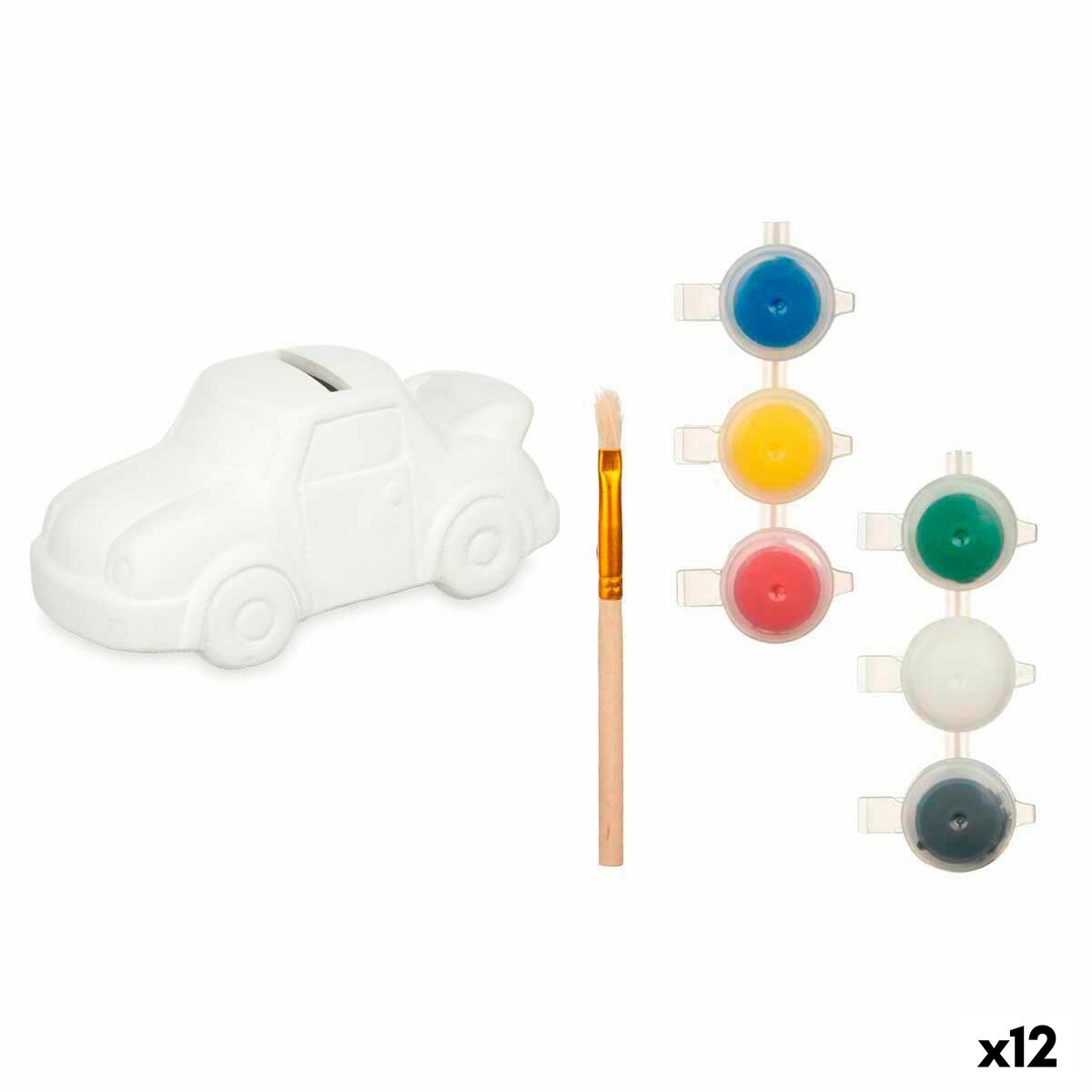 Set de Pintura Pincello BS2124 Blanco 14,5 x 7,2 x 9,4 cm Coche (12 Unidades)