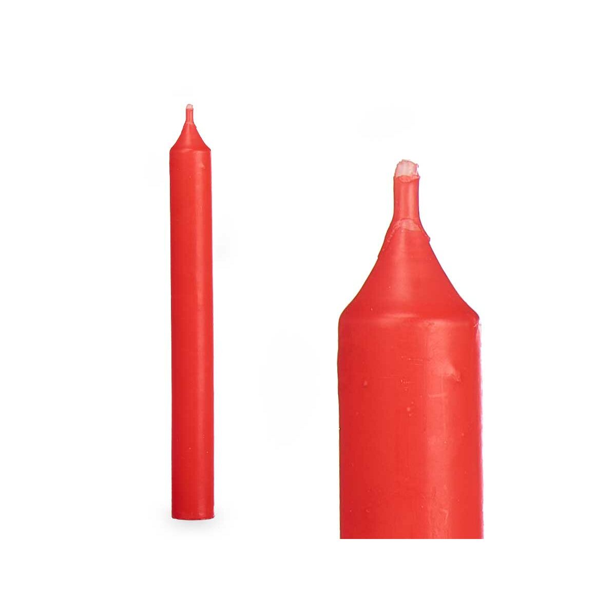 Conjunto de Velas Acorde 126-C-AR Vermelho 2 x 2 x 20 cm (12 Unidades)