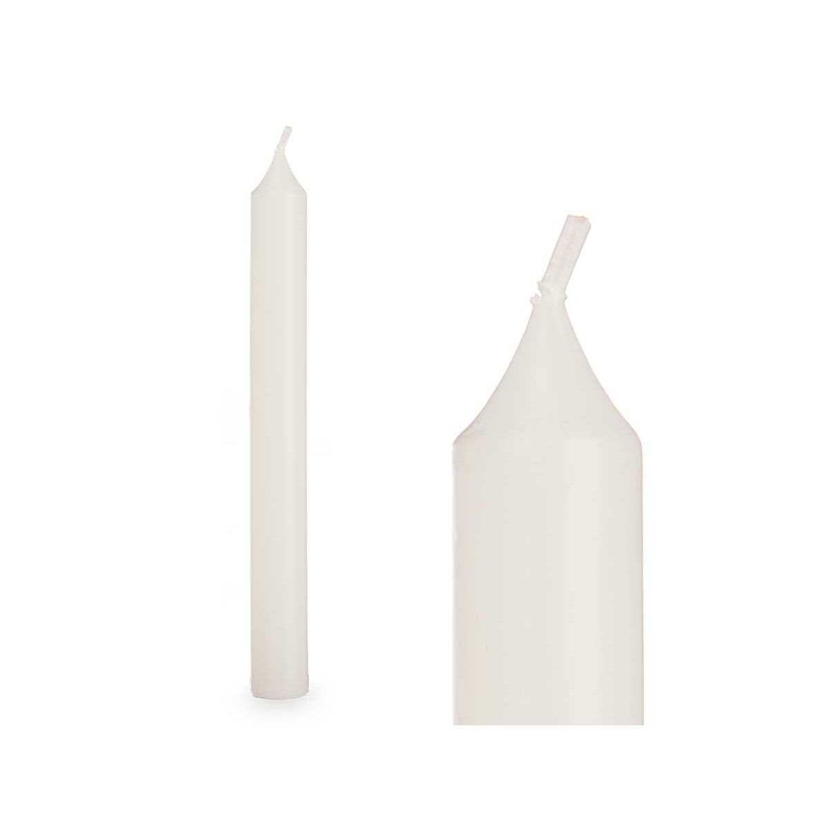 Conjunto de Velas Acorde 123-A-AR Branco 2 x 2 x 15 cm (12 Unidades)