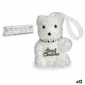 Krist+ 00534 White Silver Bear Christmas Decoration Set 5.5 x 7 x 5.5 cm (12 Units)