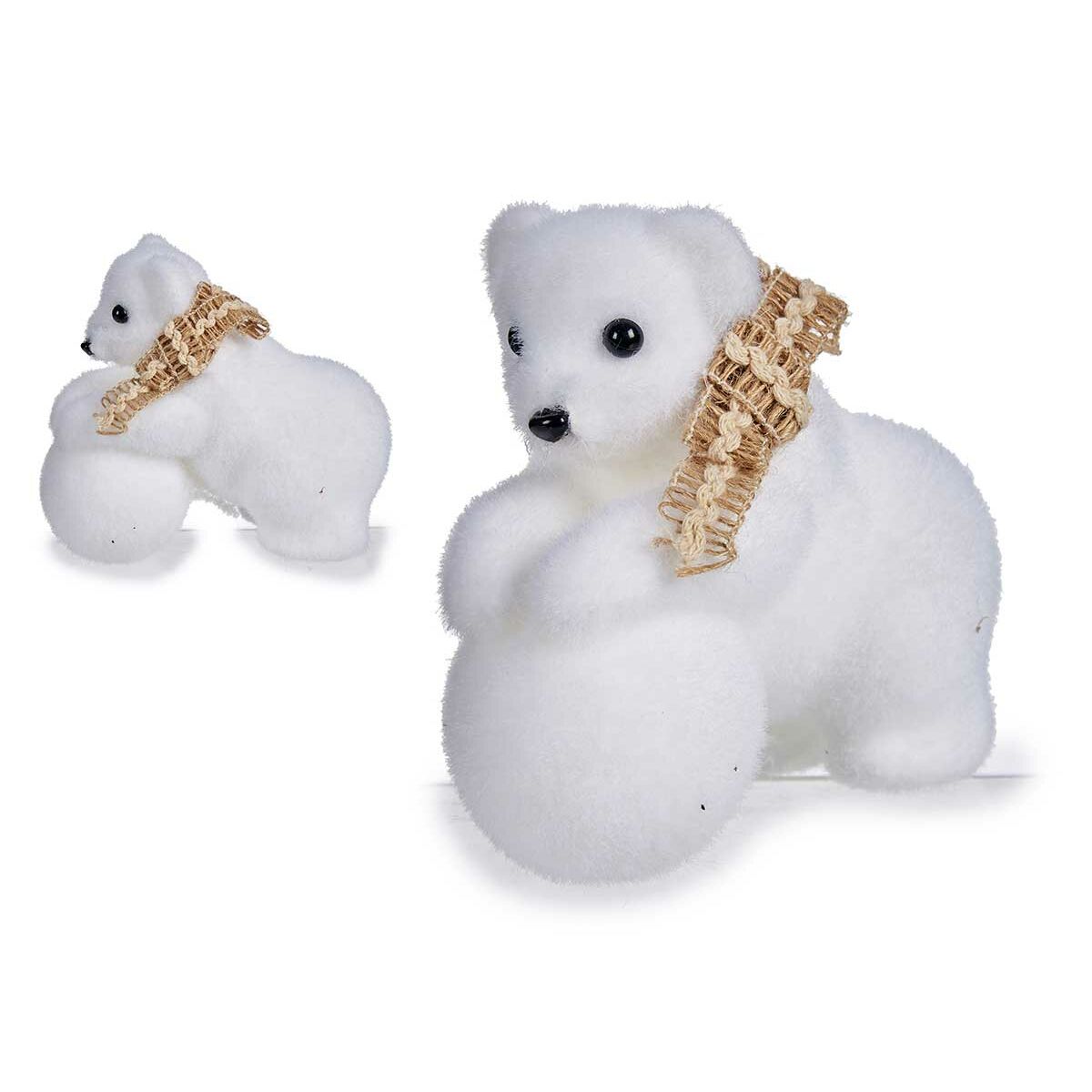 Christmas Ornament Krist+ K19121228 White 8 x 11 x 14 cm (12 Units)