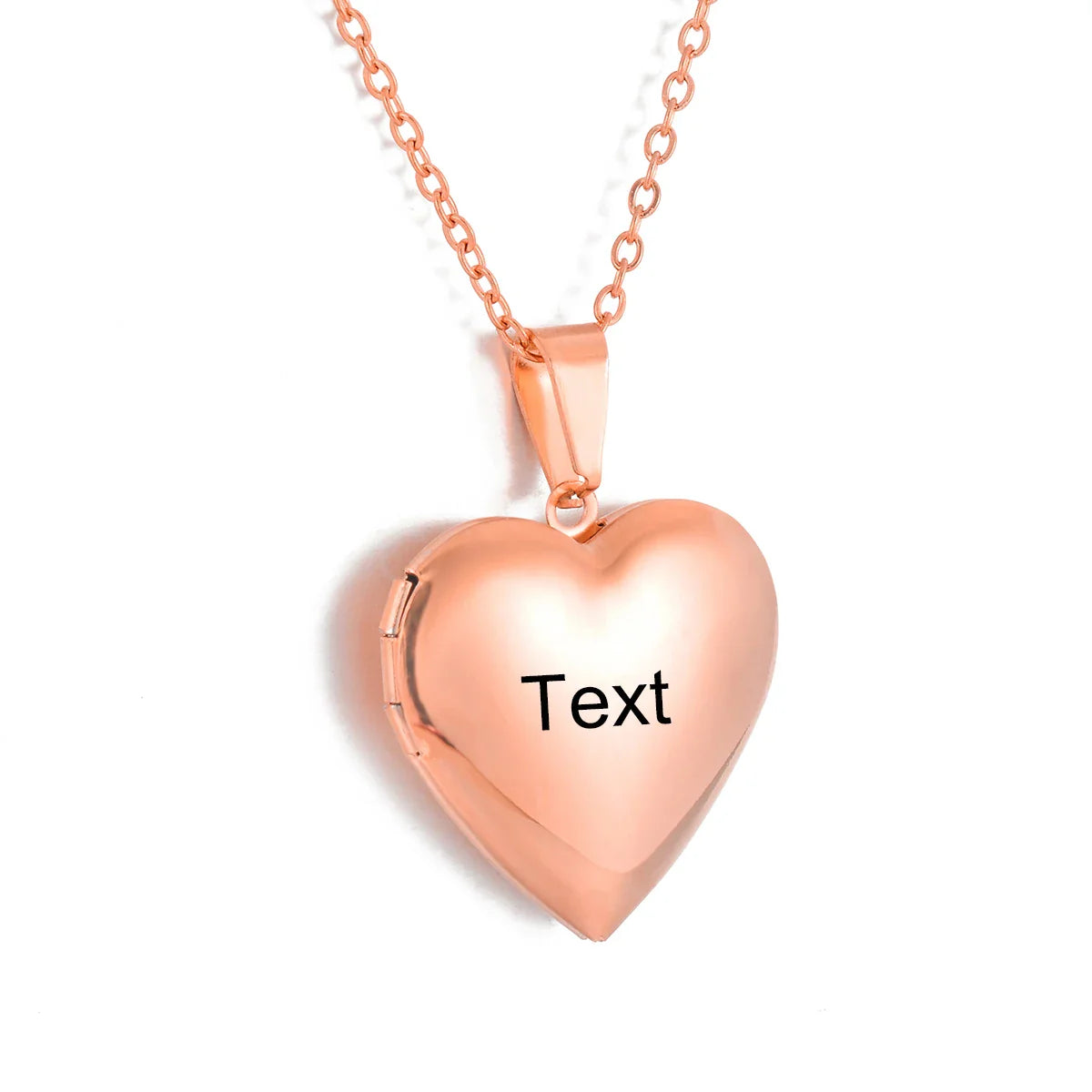 Personalized Heart Photo Locket Necklace – Pet Memorial or Gift Keepsake | Stainless Steel Engraving