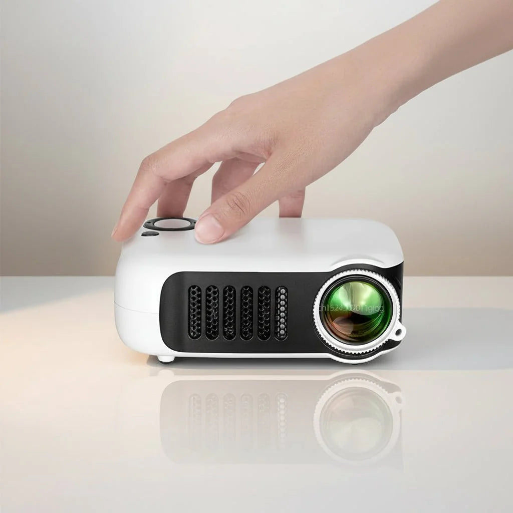 Mini Portable HDMI Projector for Home Theater and Gaming, 1080p
