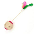 Interactive Cat Scratching Ball Toy with Sisal Feather for Kittens – Training Pet Supplies (1pc)