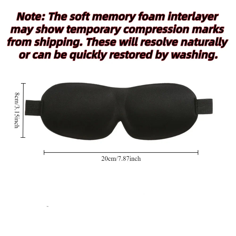 3D Sleep Mask Blindfold Sleeping Aid Soft Memory Foam Eye mask for Sleeping Travel Blockout Light Slaapmasker Eye Cover