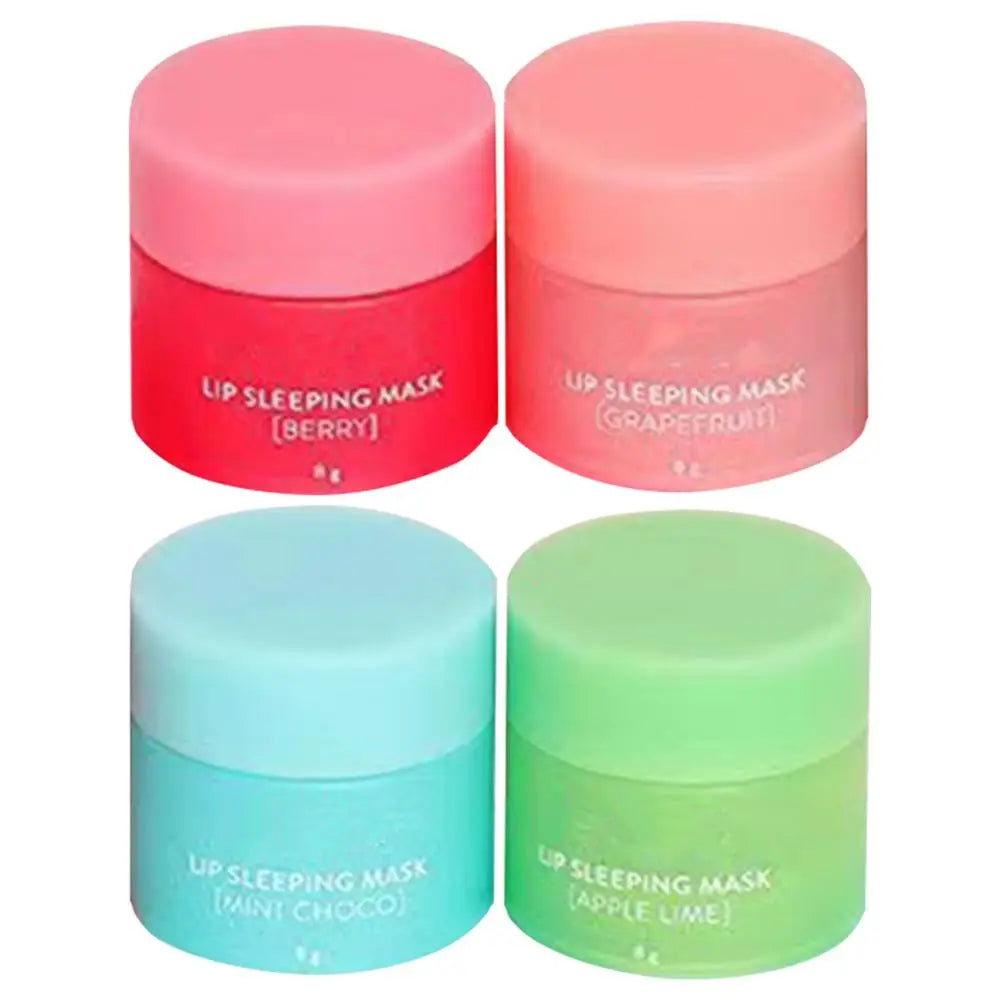 4pcs Lip Sleeping Masque Nourishing Moisturizing Sleep Lip Masque Moisturizing Nourish Lip Balm Fade Lip Lines Lip Care Lip Mask