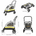 Ultra Large Dog Stroller – Heavy-Duty 4-Wheel Pet Jogger for Medium & Large Dogs (55kg Capacity)