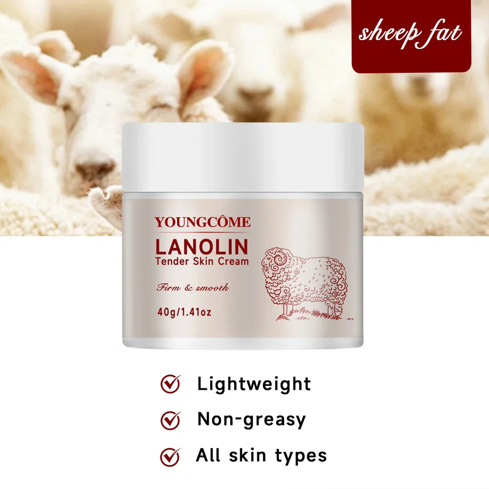 100% Pure Lanolin Cream for Dry & Itchy Skin, Cracked Lips, Breastfeeding, Baby Care, Moisture-Rich, Nursing Essentials & Petrol