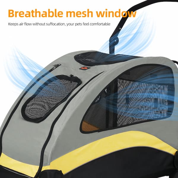 Ultra Large Dog Stroller – Heavy-Duty 4-Wheel Pet Jogger for Medium & Large Dogs (55kg Capacity)