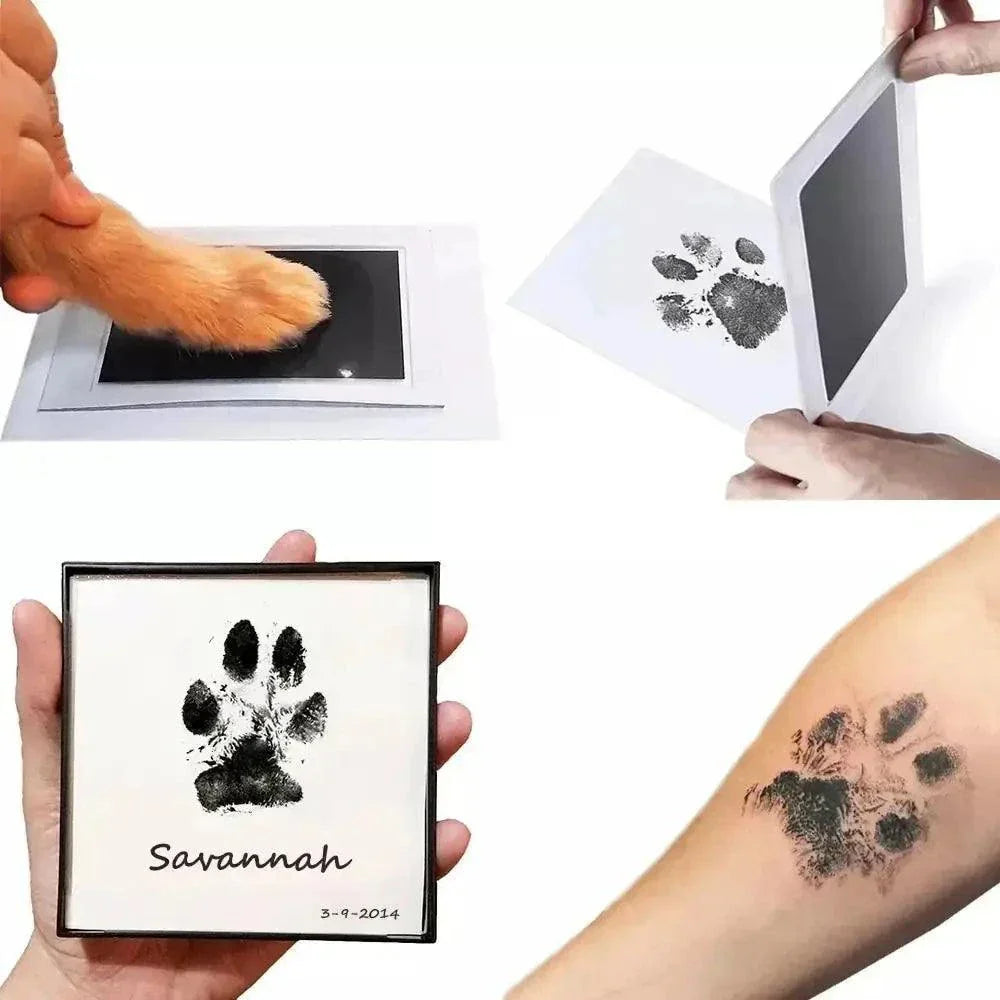 DIY Inkless Paw and Nose Print Kit | Clean Touch Ink Pad for Dogs & Cats | Pet Keepsake Souvenir