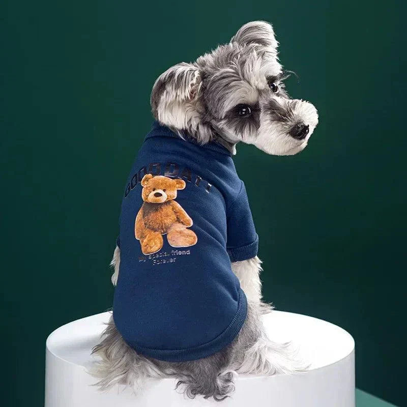 Cute Bear Sweater for Pets | Warm Pullover for Small & Medium Dogs and Cats | Winter Chihuahua Outfit