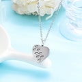 Pet Paw Print Urn Necklace – Stainless Steel Memorial Jewelry for Ashes with Funnel & Chain