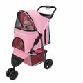 Luxury 3-Wheel Pet Stroller – Foldable Dog & Cat Pushchair with Storage Basket