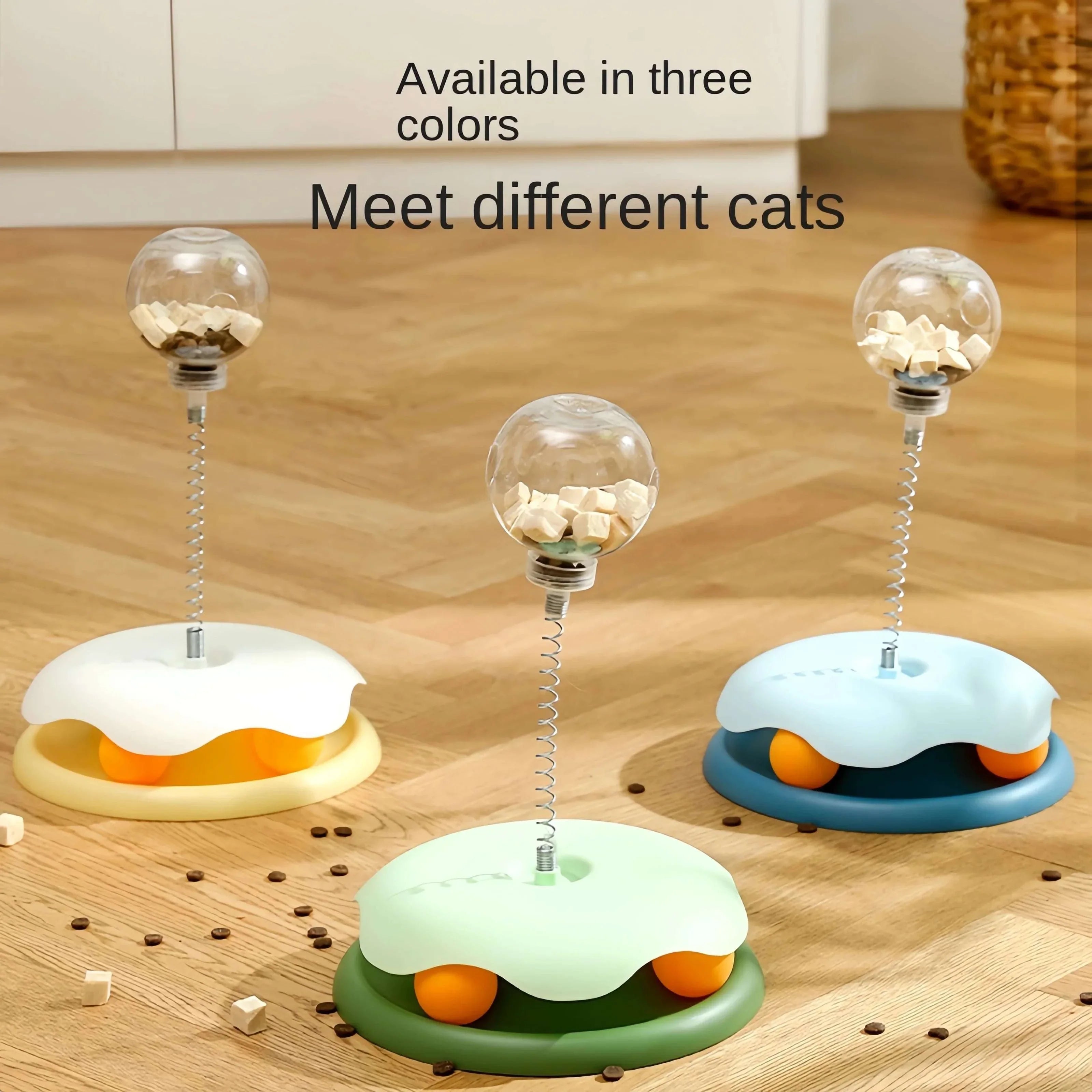 Interactive Treat Dispensing Ball for Dogs & Cats - Puzzle Toy, Slow Feeder, Catnip Fun