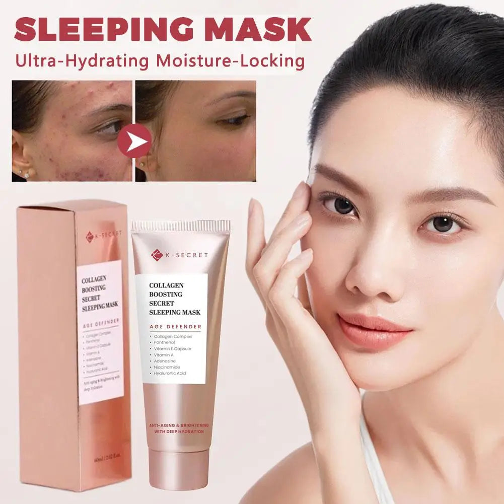 1PCS 60ml Sleeping Pack Overnight Hydrating Mask Gel For All Night Repair Dryness Texture Deep Moisturizing No Wash Formula