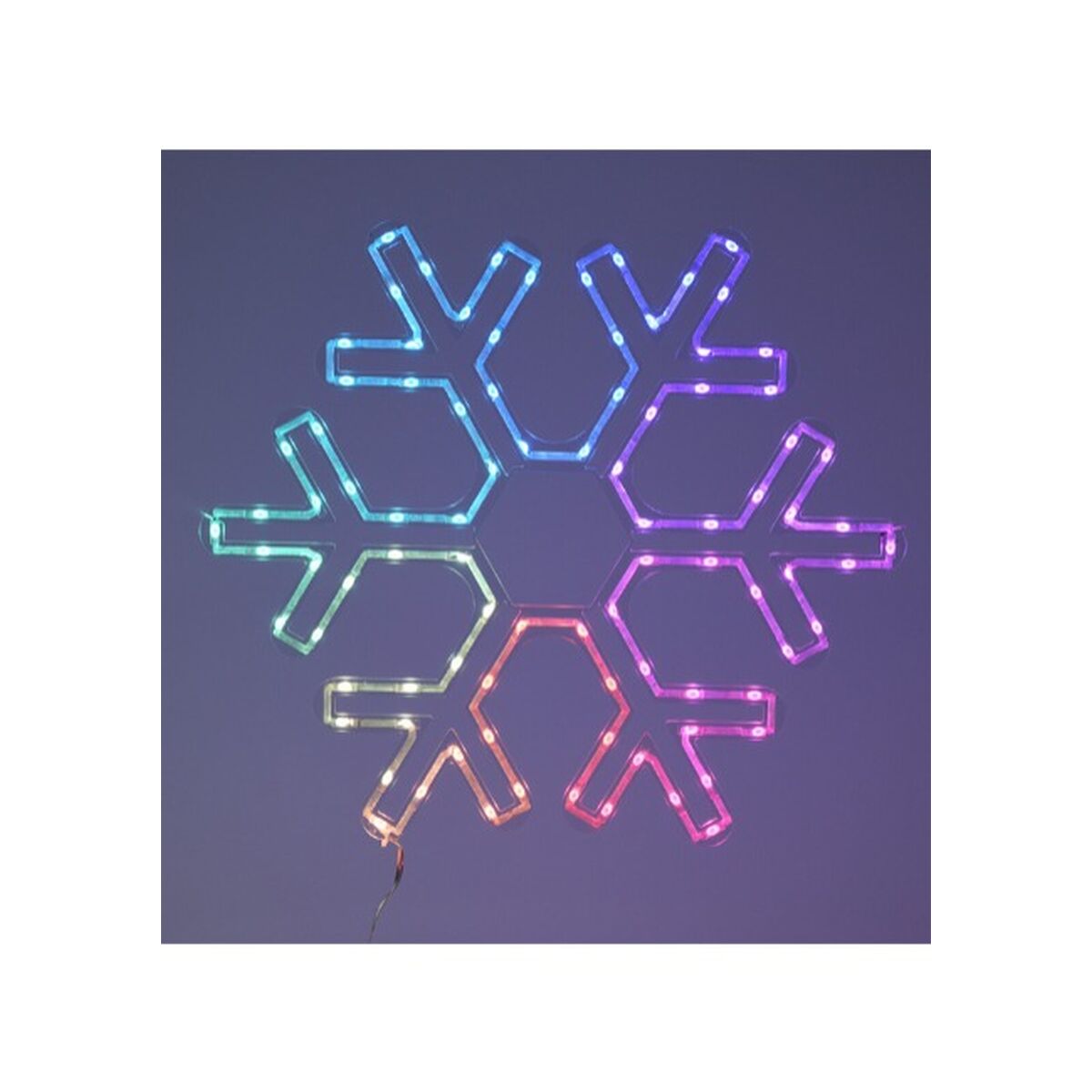 Lifetime RGB Christmas Ornament Snowflakes 50 x 43 cm LED RGB