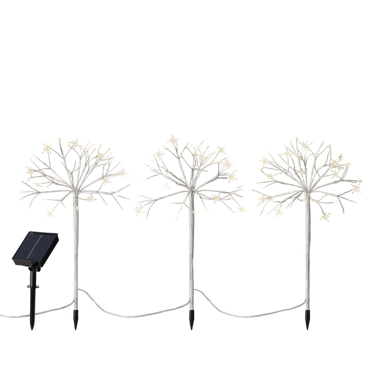 Lumineo White Christmas Mini LED Garden Stake Set (3 Pieces)