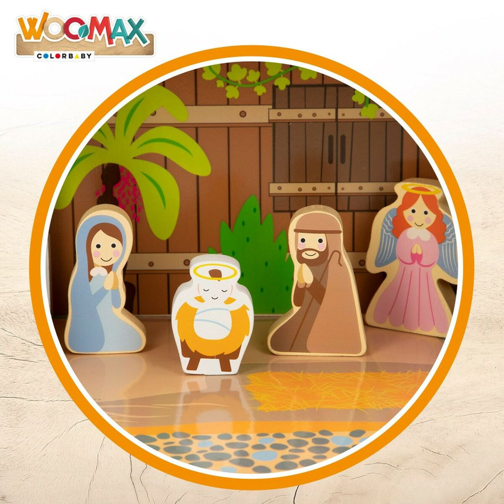 Woomax Nativity Scene, Wood, 29.5 x 16.5 x 22 cm (20 Pieces) (6 Units)